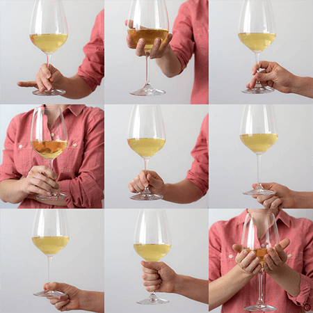 How to hold a glass
