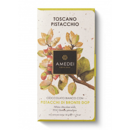 Baltā šokolāde ar pistācijām