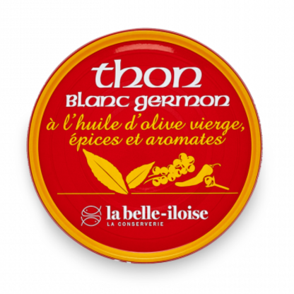 Konservēta garspuru tunzivs ar garšvielām un garšaugiem Belle-Iloise Thon Epices