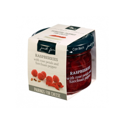 Mērce sieram aveņu, rožlapiņu