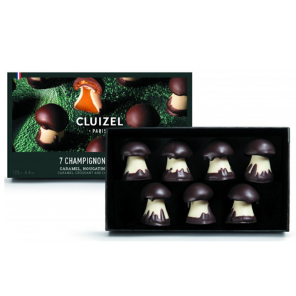 Šokolādes sēnes ar karameļu krēmu Cluizel