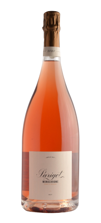 Parigot "Monochrome" Cremant de Bourgogne Brut Rose 2021, Burgundijas rozā dzirkstošais vīns